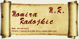Momira Radojkić vizit kartica